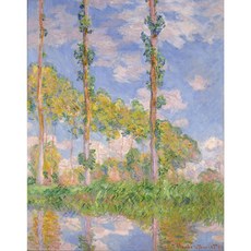 Poplars in the Sun 아트포스터 감성선물 모네, 그림만(매트지), 21x26.76