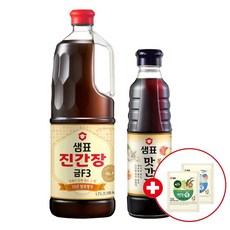 샘표 진간장 금F3 1.7L+맛간장 500ml+연두링12g 증정, 1세트, 2.2L