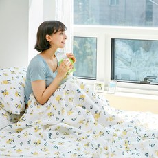 바자르 데이썸머 시어서커 홑이불, 옐로우