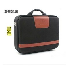 璐璐凱帝 商務文件公文箱 手提密碼箱, 黑色, N/A