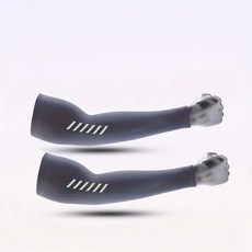 암밴드여름 남성용 사이클링 슬리브 자외선 차단 아이스 실크 골프 드라이빙 팔 커버 탄력있는 시원한 낚시, 01 XL, 04 dark gray