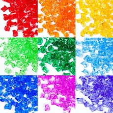 크리스탈 얼음보석 수족관장식 어항장식 10가지 색상, 파랑색, 1개