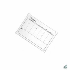 더캔바 누드화이트 주간계획표 60x40cm 작업현황판