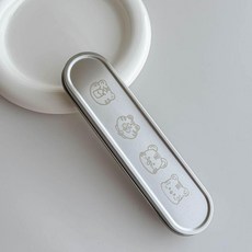 學生餐具盒 不鏽鋼空盒 便攜式收納, 1個, 虎-空盒