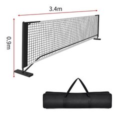 이동식 족구대 피크볼 족구지주 족구연습기 프레임 가벼운 셀프 족구 휴대용 연습, 1개, 블랙 반면 네트