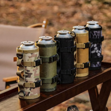 캠핑 부탄가스 워머 휴대용 케이스 야외용 캠핑 워머 가스통, 블랙