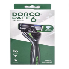도루코 페이스6 6중날 면도기 + 면도날, 1세트, 1매