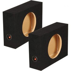 Q-파워 얕은 싱글 10인치 밀폐 트럭 서브우퍼 인클로저 58인치 MDF 서브박스 2개, Q-파워 얕은 싱글 10인치 밀폐 트럭 서브우퍼 인클로