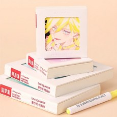 까사루미 diy 미니 드로잉북 어반스케치 수채화 스케치북, 2개입, 80*80mm