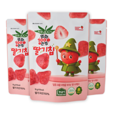 [영글어농장] 국내산 동결건조 과일칩 엄마만점 딸기칩 15g 3개