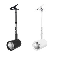 핀 롱 스팟 매장 조명 스포트라이트 벽 LED 홈 레일 7W 블랙 고정봉 30cm 6000K 화이트, 1개, 3m 스위치 플러그 코드