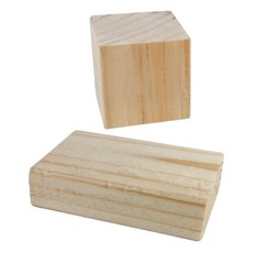 초저과학 탐구활동 크기측정 관찰교구 나무토막 2p 늘봄학교 초등도형교구 특별활동, 4개