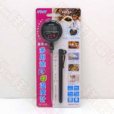 祥昌電子 聖岡科技 GE-363D 電子式料理溫度計 / 棒型液晶溫度計 - 黑色, 1個