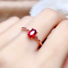 애니윙 루비 오픈링 행운 반지