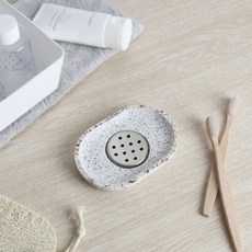 고급 호텔 대리석 비누받침 비누홀더 4컬러, 1개, A. 화이트 타원형 비누 받침대