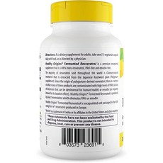 헬시 오리진 퍼멘티드 레스베라트롤 300mg 60 베지캡슐, 3개, 60정