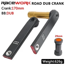 도로 자갈 자전거 DUB 크랭크 셋 170mm GX NX SX XX1 EAGLE 2x10/11/12 속도 자전거 크랭크 암용 이중 체인, 10 170mm DUB, 01 170mm