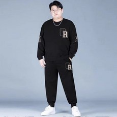 男士圓領套裝 加大尺碼運動服飾