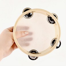 어린이집 유아악기 작고가벼운 원목탬버린 음률 애기생일선물, 단일사이즈