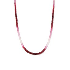 록산느퍼스트 록키 14K 옐로 골드 루비 네크리스