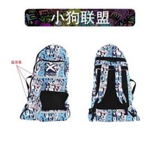 XPUSH兒童平衡車裝車包12寸通用滑步車背包裝車袋puky兒童平衡車收納袋腳踏車手提包, 迷彩-小狗聯盟 平衡車雙肩包, 1個