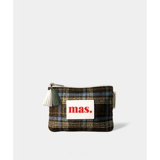 마스마룰즈 MASMARULEZ Basic pouch _ BM Check 브라운 블루 5002828386 153159