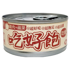毛樂子寵物 【吃好飽】貓罐頭 雞肉底 水果罐 副食罐, 1個, C2雞肉＋蘋果