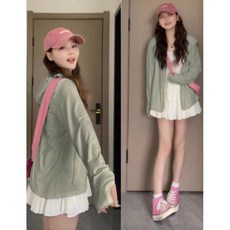 防曬衣女外穿夏季薄款透氣小個子寬鬆冰絲防曬服防紫外線皮膚外套