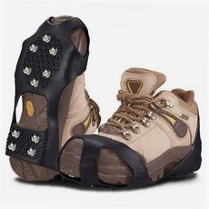 등산화 빙판길 미끄럼방지 아이젠 스파이크 겨울 설산 트레킹 안전 논슬립 체인, 클리어_S