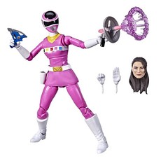 정품++ Power Rangers 라이트닝 컬렉션 인 스페이스 핑크 레인저 15.2cm(6인치) 프리미엄 수집용 액션 피규어 액세서리 포함 이상