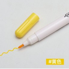Adger 水溶筆 裁縫劃線水消筆 服裝記號筆, 黃色 1支, 1個