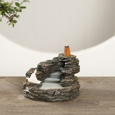 千層山撫琴樹脂倒流香爐擺件, 千層山撫琴