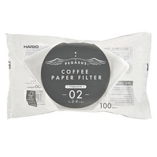 하리오 페가수스 커피 필터 02 화이트 PEF-02-100W, 100개입, 1개