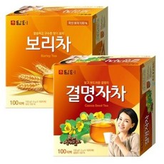 담터 보리차 100티 + 결명자차 100티, 100개입