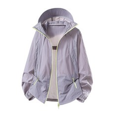 潮流購防曬外套女輕薄夏日外套抗uv防紫外線運動外套夏季超薄防曬服連帽防曬衣涼感薄男生夏季新款戶外運動休閑釣魚衣時尚百搭登山服26019防曬衣時尚防曬服, 煙紫