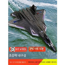 RC수륙양용 모형 비행기 전투기 고정익 드론 항공기 조종, 1개, D_수륙양용 블랙