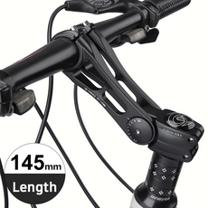 자전거 핸들바 각도조절 스템 31.8mm 90~145mm, ASS822-145mm, 1개, 검정