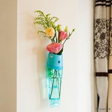 촬영소품 벽걸이 미니 관수화분 꽃병 화병 꽃화병 수반 화분, BO-핑크, 상세설명 참조