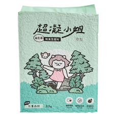 超凝小姐 益生菌除臭豆腐砂 專為台灣濕熱氣候設計 長效除臭 1.5mm極細條砂, 1包, 忘憂森林香