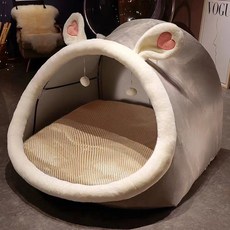토끼 고양이 모양 놀이텐트 놀이집 동굴텐트 놀이방 거실 플레이하우스 키즈텐트 고양이집 강아지집, E. 연한 회색 토끼 (매트 모델)