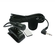 자동차 라디오 3.5mm 잭 마이크 스테레오 미니 유선 외부 마이크 자동 DVD 라디오 3M 긴 미니 Microfono 자, 01 Black