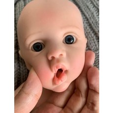 [브리튼] 리얼한 35cm 리본돌 Baby 인형 전신 솔리드 실리콘 소년 사랑 예, [01] a boy, 1개