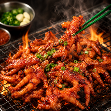 바로마트 야식만참 직화 무뼈닭발 국내산 230g 매콤 불닭발 술안주 간편식, 1개