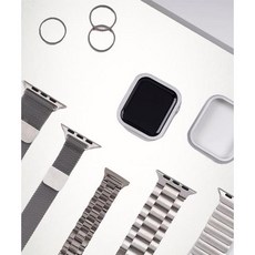 SINJIMORU 워치 슬림 메탈 밀레니즈 링블 스트랩 전기종 호환 AWSB 1542930