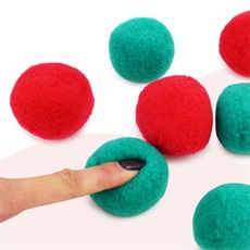 구름 폼폼이 50mm 공예용품, 초록