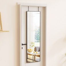 뷰티피크 데코퍼니쳐 문걸이 전신거울 410, 블랙