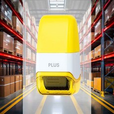 미니롤러스탬프 케시퐁 옐로우노랑 1개입 송장지우개 기밀서류 전화번호 택배라벨 스탬프롤러 보호