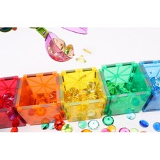 돌봄교실 다이아몬드 보석칩 130pcs 교구 유아 머리쓰기 유아용품, 1개