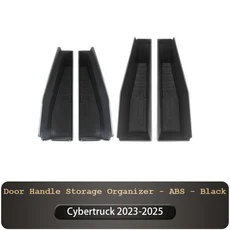 테슬라 사이버트럭 2023-2025용 신형 4PCS 앞뒤 도어 사이드 수납함 차량 내부 액세서리, 01 Black