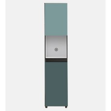 모던한 주방 연출 좁은 공간 활용 도어형 틈새 슬림 수납장 400, 클레이핑크